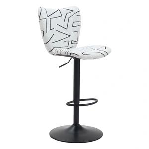 Zuo Modern Elevate Adjustable Swivel Upholstery/Steel Barstool (Set of 2)