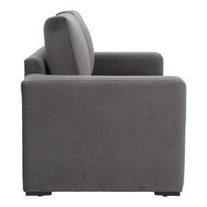 Zuo Modern Jide Velvet Sleeper Sofa, Gray