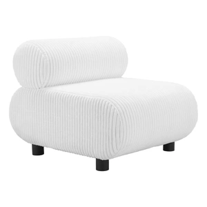 Zuo Modern Rahat Corduroy Accent Chair, White