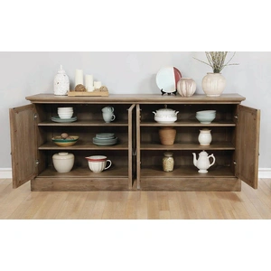 Coaster Brockway 4-Door Wood Veneer Server with Mirrored Doors