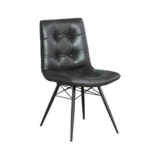 Coaster Aiken Tufted Leatherette Dining Chair with Metal Legs (Set of 4)