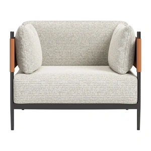 Zuo Modern Stirbe Polyester Armchair, Gray