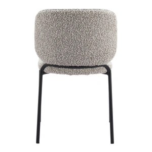 Zuo Modern Plat Polyester/Steel Dining Chair, Gray (Set of 2)