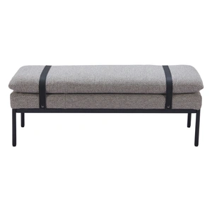 Zuo Modern Padd Polyester/Steel Bench, Gray