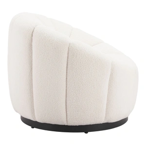 Zuo Modern Bhutan Polyester Accent Chair, Cream