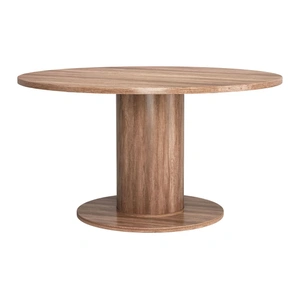Zuo Modern Vault Round MDF Dining/Game Table 2 in 1, Brown