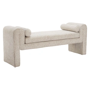 Zuo Modern Astar Polyester/Wood Bench, Beige