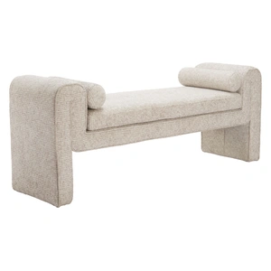 Zuo Modern Astar Polyester/Wood Bench, Beige
