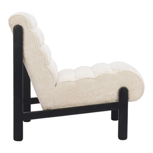 Zuo Modern Maki Polyester/Wood Accent Chair, Beige