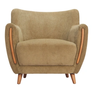 Zuo Modern Hako Polyester Accent Chair in Olive Green