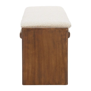 Zuo Modern Lafa Polyester/Wood Bench, Beige