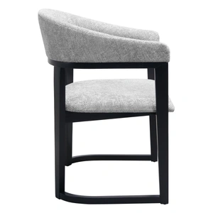 Zuo Modern Anasa Polyester/Wood Dining Chair, Gray