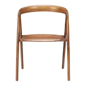 Zuo Modern Ziran Wood Dining Chair, Walnut (Set of 2)