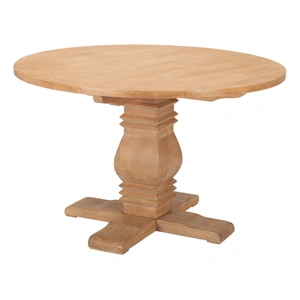 Zuo Modern Tabi Round Wood Dining Table, Brown