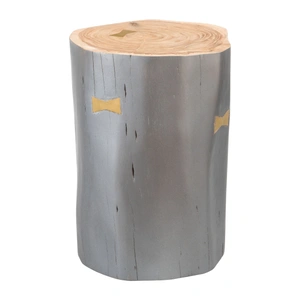 Zuo Modern Sugra Round Wood End Table, Gray