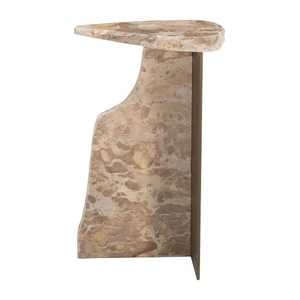 Zuo Modern Surya Triangular Marble Side Table