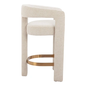 Zuo Modern Saiko Polyester/Steel Counter Stool, Beige