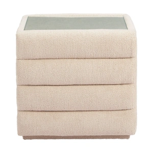 Zuo Modern Soffice Polyester Nightstand, Beige