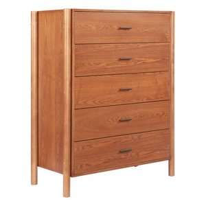 Zuo Modern Beleza Wood Chest w/5 Drawers, Walnut