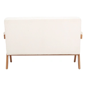 Zuo Modern Encanto Polyester/Wood Loveseat, Ivory