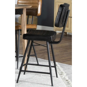 Coaster Partridge Leather Counter Stool with Metal Base (Set of 2)