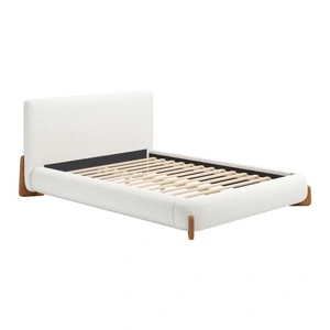 Zuo Modern Baris Polyester Platform Bed, Ivory