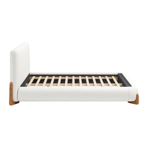Zuo Modern Baris Polyester Platform Bed, Ivory