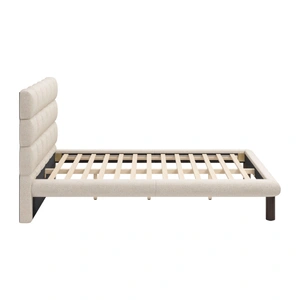 Zuo Modern Placid Polyester Platform Bed, Beige