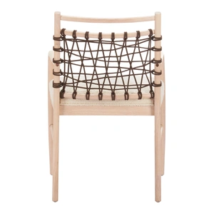 Zuo Modern Wezly Polyester/Wood Dining Chair, Ivory (Set of 2)