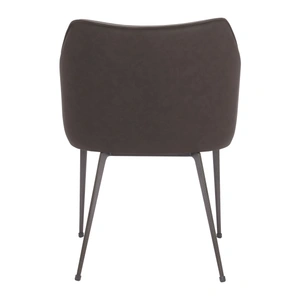 Zuo Modern Belmont Faux Leather/Steel Dining Chair, Brown