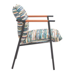 Zuo Modern Reduga Polyester/Steel Dining Chair, Multicolor