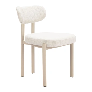 Zuo Modern Aurea Polyester/Steel Dining Chair, Light Gray (Set of 4)