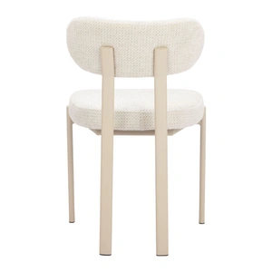 Zuo Modern Aurea Polyester/Steel Dining Chair, Light Gray (Set of 4)