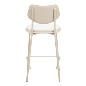 Zuo Modern Zeal Polyester/Steel Counter Stool, Light Gray (Set of 4)