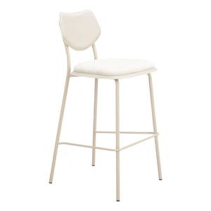 Zuo Modern Zeal Polyester/Steel Barstool, Light Gray (Set of 4)