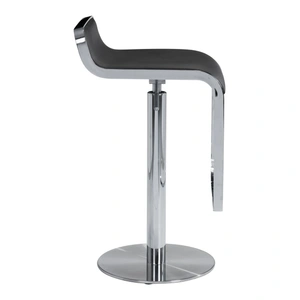 Zuo Modern Equino Adjustable Swivel Faux Leather/Steel Barstool