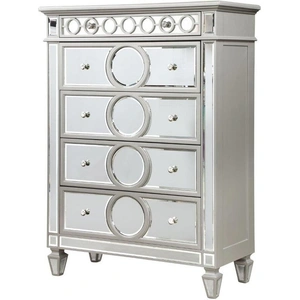 Galaxy Home Furnishings Symphony 4 drawers Chest, Silver