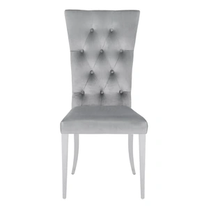Coaster Kerwin Tufted Fabric Side Chair with Chrome Base (Set of 2)