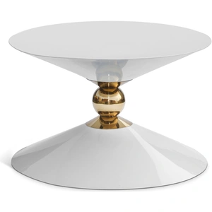 Meridian Furniture Malia 28-inch Round Metal Coffee Table