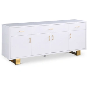 Meridian Furniture Excel 3-Drawer 4-Door Wood Veneer Sideboard