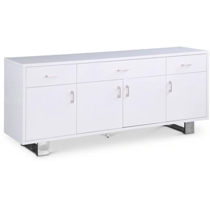 Meridian Furniture Excel 3-Drawer 4-Door Wood Veneer Sideboard