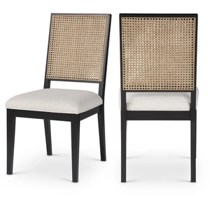Meridian Furniture Butterfly Linen Fabric Dining Chair (Set of 2)
