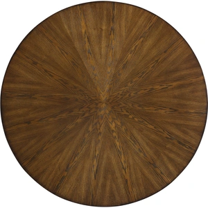 Meridian Furniture Sheridan 48-inch Round Wood Veneer Dining Table with Matte Black Metal Base