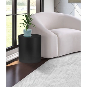 Meridian Furniture Cylinder 20-inch Round Metal End Table