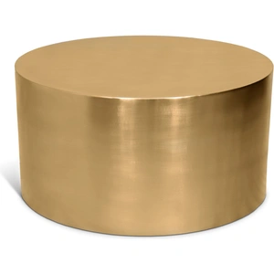 Meridian Furniture Cylinder 32-inch Round Metal Coffee Table