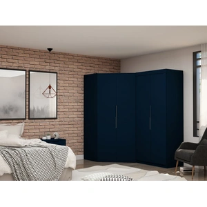 Manhattan Comfort Mulberry 3.0 Sectional Corner Wardrobe Closet w/2 Drawers
