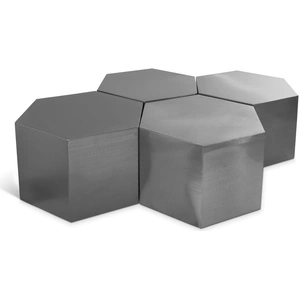 Meridian Furniture Hexagon 4-Piece Metal Modular Coffee Table