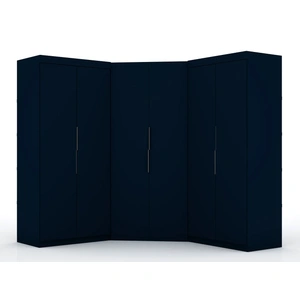 Manhattan Comfort Mulberry 3.0 Sectional Wardrobe Corner Closet w/4 Drawers