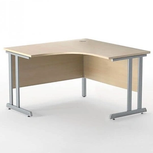 NARBUTAS Optima C 47.2-inch Crescent Office Desk