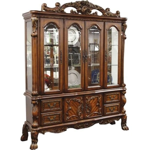ACME Dresden PU/Fabric Dining Room Set